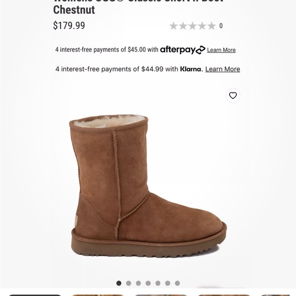 Women’s Ugg Boots Size 10 Classic Short II Chestnut Suede Leather Sherpa Lining - Picture 10 of 10